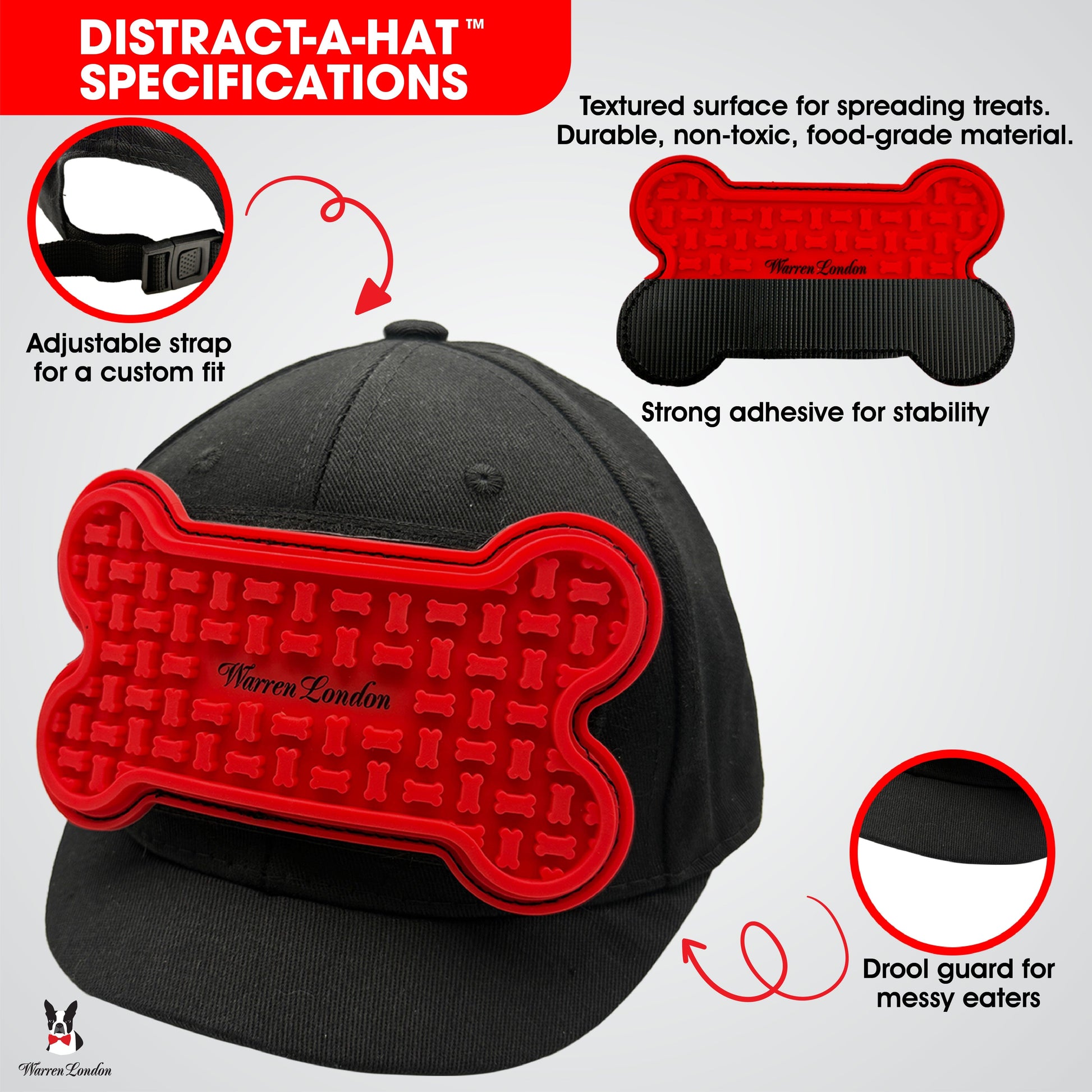 Distract-A-Hat ™ The Dog Lick Hat Pet Grooming Supplies Warren London 